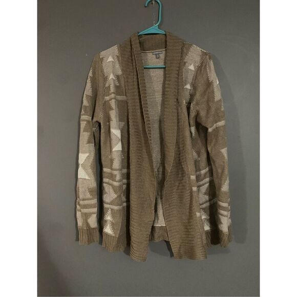 Charlotte Russe Aztec Print Open Front Cardigan Size Medium - Picture 1 of 5